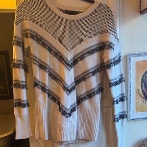 Banana Republic Chic Women's Sweater with Black Accents